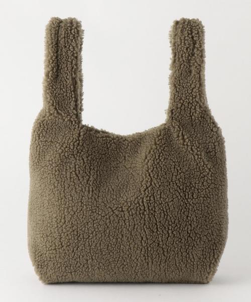 Another Edition（アナザーエディション）の「ボアバッグ/ AEBC BOA BAG◆（トートバッグ・レディース・オフホワイト/ブラウン/ダークブラウン/ピンク/オレンジ/パープル・フリー）」の3枚目の写真