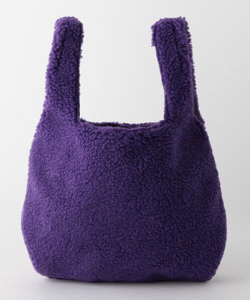 Another Edition（アナザーエディション）の「ボアバッグ/ AEBC BOA BAG◆（トートバッグ・レディース・オフホワイト/ブラウン/ダークブラウン/ピンク/オレンジ/パープル・フリー）」の4枚目の写真