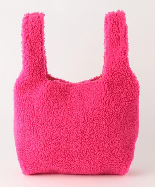 Another Edition（アナザーエディション）の「ボアバッグ/ AEBC BOA BAG◆（トートバッグ・レディース・オフホワイト/ブラウン/ダークブラウン/ピンク/オレンジ/パープル・フリー）」の5枚目の写真