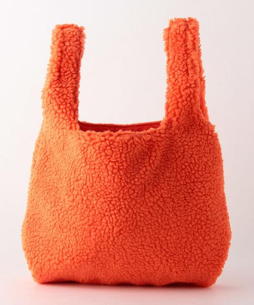 Another Edition（アナザーエディション）の「ボアバッグ/ AEBC BOA BAG◆（トートバッグ・レディース・オフホワイト/ブラウン/ダークブラウン/ピンク/オレンジ/パープル・フリー）」の6枚目の写真