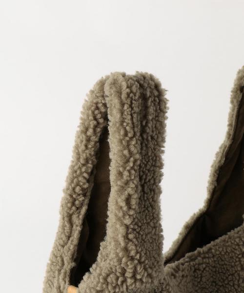 Another Edition（アナザーエディション）の「ボアバッグ/ AEBC BOA BAG◆（トートバッグ・レディース・オフホワイト/ブラウン/ダークブラウン/ピンク/オレンジ/パープル・フリー）」の10枚目の写真