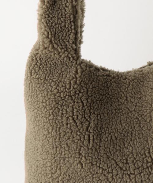 Another Edition（アナザーエディション）の「ボアバッグ/ AEBC BOA BAG◆（トートバッグ・レディース・オフホワイト/ブラウン/ダークブラウン/ピンク/オレンジ/パープル・フリー）」の11枚目の写真