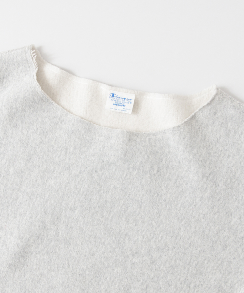 Champion（チャンピオン）の「Champion×URBAN RESEARCH　ボートネックスエット（スウェット・レディース・ブラック/オフホワイト/ライトグレー・MEDIUM）」の10枚目の写真