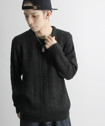 WEGO | WEGO/ケーブルクルーネックニット(ニット/セーター)
