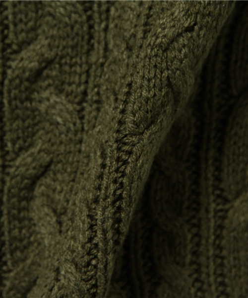 WEGO（ウィゴー）の「WEGO/ケーブルクルーネックニット（ニット/セーター・メンズ・ネイビー/ブラウン/ホワイト/ワイン/カーキ/ブラック/ブルー/グレー・SMALL/LARGE/MEDIUM）」の14枚目の写真