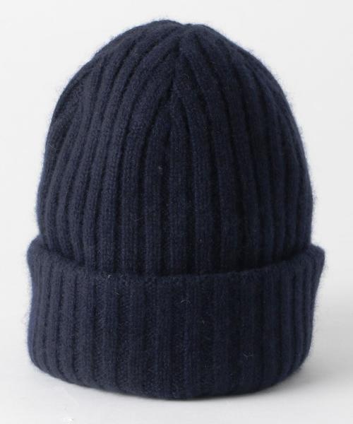 BEAUTY&YOUTH UNITED ARROWS(ビューティーアンドユースユナイテッドアローズ)の「BY カシミヤ リブ ワッチキャップ◆(ニットキャップ/ビーニー・メンズ・オフホワイト/ライトグレー/ブラウン/ケリー/ネイビー・FREE)」の9枚目の写真