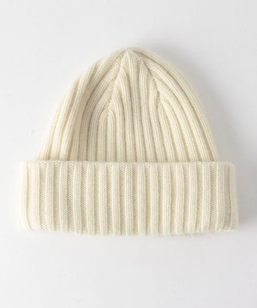 BEAUTY&YOUTH UNITED ARROWS(ビューティーアンドユースユナイテッドアローズ)の「BY カシミヤ リブ ワッチキャップ◆(ニットキャップ/ビーニー・メンズ・オフホワイト/ライトグレー/ブラウン/ケリー/ネイビー・FREE)」の10枚目の写真