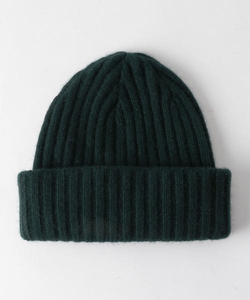 BEAUTY&YOUTH UNITED ARROWS(ビューティーアンドユースユナイテッドアローズ)の「BY カシミヤ リブ ワッチキャップ◆(ニットキャップ/ビーニー・メンズ・オフホワイト/ライトグレー/ブラウン/ケリー/ネイビー・FREE)」の13枚目の写真