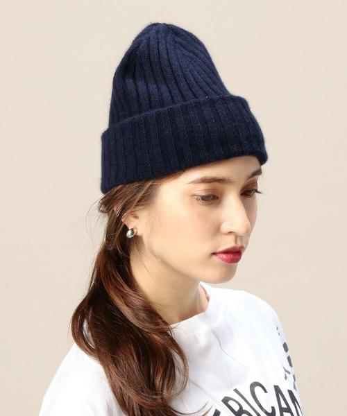 BEAUTY&YOUTH UNITED ARROWS(ビューティーアンドユースユナイテッドアローズ)の「BY カシミヤ リブ ワッチキャップ◆(ニットキャップ/ビーニー・メンズ・オフホワイト/ライトグレー/ブラウン/ケリー/ネイビー・FREE)」の14枚目の写真