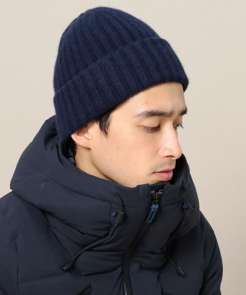 BEAUTY&YOUTH UNITED ARROWS(ビューティーアンドユースユナイテッドアローズ)の「BY カシミヤ リブ ワッチキャップ◆(ニットキャップ/ビーニー・メンズ・オフホワイト/ライトグレー/ブラウン/ケリー/ネイビー・FREE)」の15枚目の写真