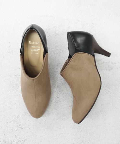 Boisson Chocolat（ボワソンショコラ）の「<<展開店舗限定>>〈B〉 ﾌﾟﾚｰﾝﾌﾞｰﾃｨｰ 70（ブーティ・レディース・ブラック/モカ/ベージュ/レオパード/その他・22cm/22.5cm/23cm/24.5cm/24cm/25cm/23.5cm）」の6枚目の写真