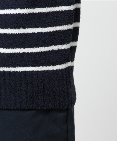 VENCEEXCHANGE（ヴァンスエクスチェンジ）の「ボアニットクルーネックプルオーバー（ニット/セーター・メンズ・ネイビー/グレー・LARGE/MEDIUM）」の7枚目の写真