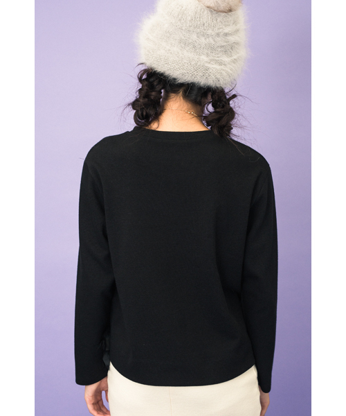 DOLLUPOOPS（ドールアップウップス）の「<doll up oops> フェザーニット　プルオーバー（Tシャツ/カットソー・レディース・ホワイト/ブラック・38）」の14枚目の写真