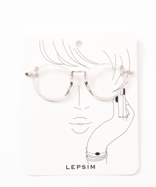LEPSIM(レプシィム)の「ダテメガネSS 741494(メガネ・レディース・ライトグレー/ダークブラウン/ライトベージュ・ONE SIZE)」の6枚目の写真