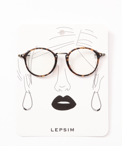 LEPSIM(レプシィム)の「ダテメガネSS 741494(メガネ・レディース・ライトグレー/ダークブラウン/ライトベージュ・ONE SIZE)」の7枚目の写真