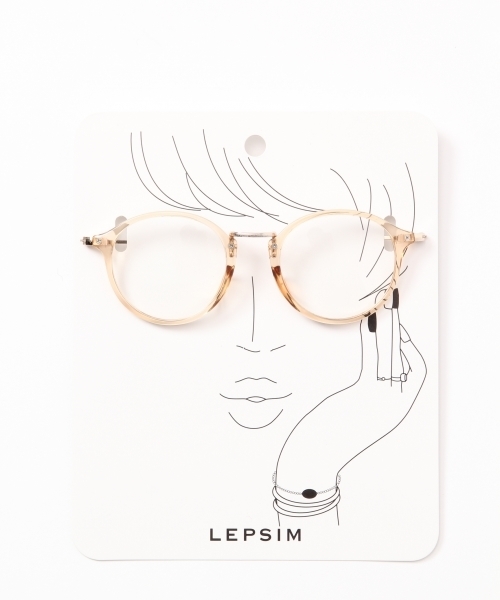 LEPSIM(レプシィム)の「ダテメガネSS 741494(メガネ・レディース・ライトグレー/ダークブラウン/ライトベージュ・ONE SIZE)」の8枚目の写真