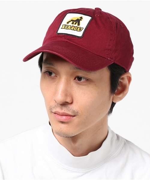 XLARGE（エクストララージ）の「WALKING APE PATCHED 6PANEL CAP（キャップ・メンズ・バーガンディー/ブラック/カーキ/カモフラージュ/ベージュ/インディゴブルー・ONE SIZE）」の5枚目の写真