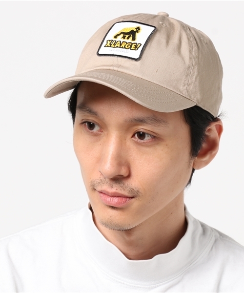 XLARGE（エクストララージ）の「WALKING APE PATCHED 6PANEL CAP（キャップ・メンズ・バーガンディー/ブラック/カーキ/カモフラージュ/ベージュ/インディゴブルー・ONE SIZE）」の3枚目の写真