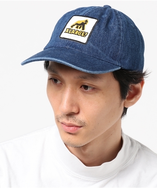 XLARGE（エクストララージ）の「WALKING APE PATCHED 6PANEL CAP（キャップ・メンズ・バーガンディー/ブラック/カーキ/カモフラージュ/ベージュ/インディゴブルー・ONE SIZE）」の4枚目の写真