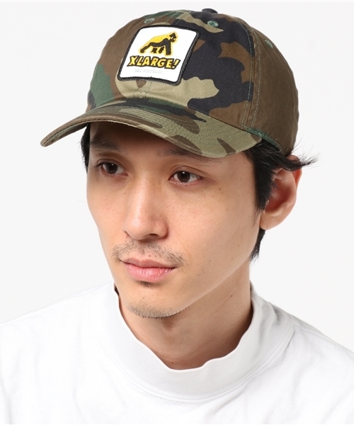 XLARGE（エクストララージ）の「WALKING APE PATCHED 6PANEL CAP（キャップ・メンズ・バーガンディー/ブラック/カーキ/カモフラージュ/ベージュ/インディゴブルー・ONE SIZE）」の6枚目の写真