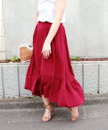 FIGARO Paris | 《予約》ピンタックカラーフレアースカート◆(スカート)