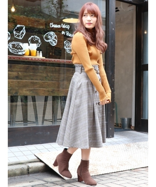 dazzlin(ダズリン)の「トレンチミディスカート(スカート・レディース・ベージュ/ブラウン/カーキ/ネイビー/グレー・SMALL/MEDIUM)」の21枚目の写真