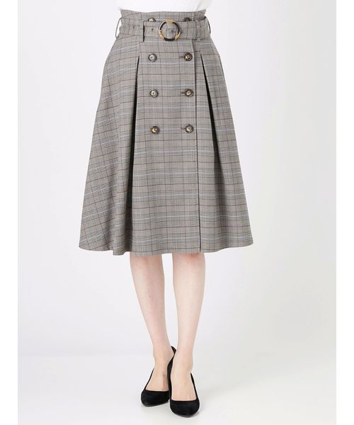 dazzlin(ダズリン)の「トレンチミディスカート(スカート・レディース・ベージュ/ブラウン/カーキ/ネイビー/グレー・SMALL/MEDIUM)」の18枚目の写真
