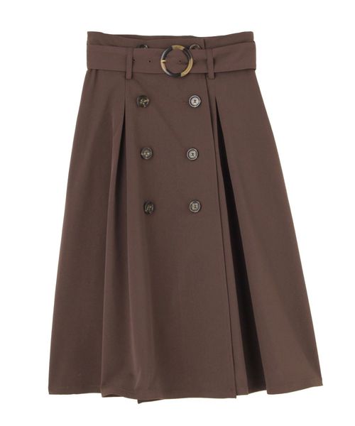 dazzlin(ダズリン)の「トレンチミディスカート(スカート・レディース・ベージュ/ブラウン/カーキ/ネイビー/グレー・SMALL/MEDIUM)」の9枚目の写真