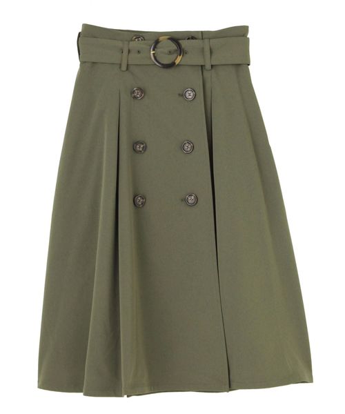 dazzlin(ダズリン)の「トレンチミディスカート(スカート・レディース・ベージュ/ブラウン/カーキ/ネイビー/グレー・SMALL/MEDIUM)」の8枚目の写真