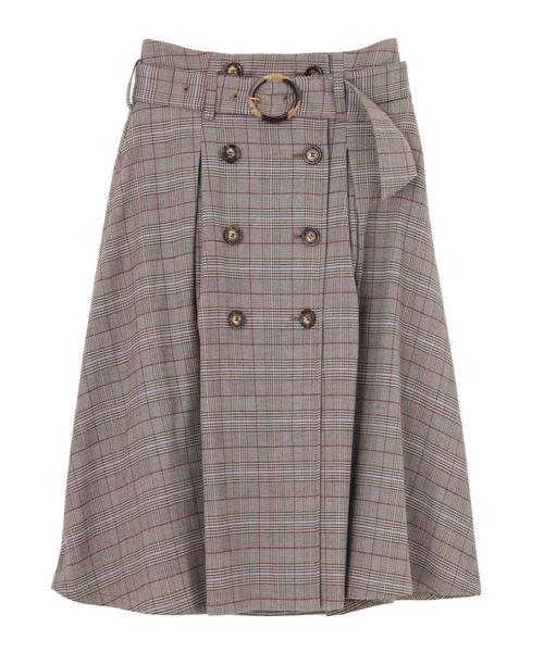 dazzlin(ダズリン)の「トレンチミディスカート(スカート・レディース・ベージュ/ブラウン/カーキ/ネイビー/グレー・SMALL/MEDIUM)」の6枚目の写真