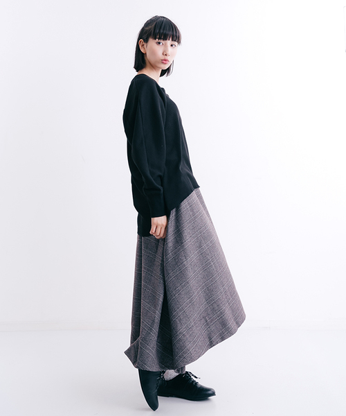 MERLOT（メルロー）の「サーマルドルマンVネックプルオーバー1062（Tシャツ/カットソー・レディース・ホワイト/ブラック/グレー/カーキ・FREE）」の10枚目の写真
