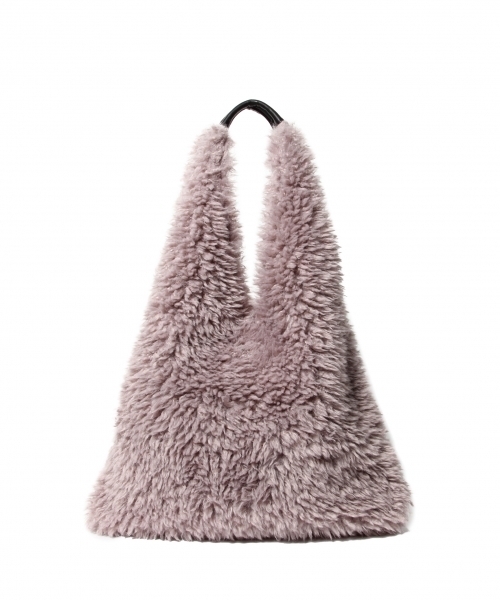 LAKOLE（ラコレ）の「エコラムファートライアングルトートバッグ / LAKOLE（トートバッグ・レディース・アッシュグレー/ブラック/ボルドー/カーキ/オフホワイト・FREE）」の14枚目の写真