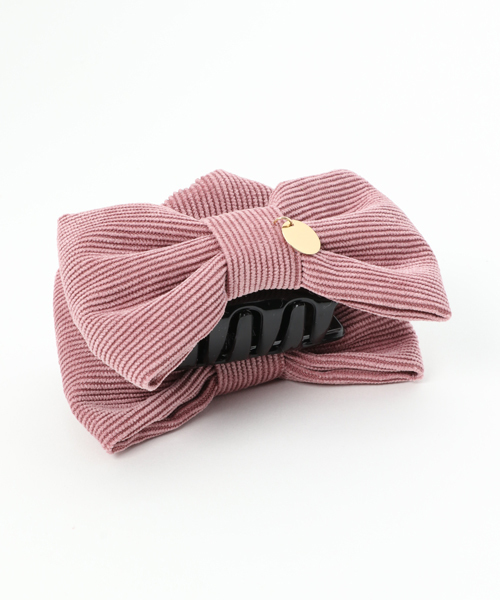Florist フローリスト の コーデュロイリボンバンスクリップ バレッタ ヘアクリップ Wear