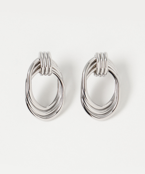 Bab Bou Jeloud（バブブージュルード）の「【WEB限定】３重リングピアス（ピアス（両耳用）・レディース・シルバー/ゴールド・FREE）」の7枚目の写真