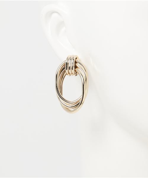 Bab Bou Jeloud（バブブージュルード）の「【WEB限定】３重リングピアス（ピアス（両耳用）・レディース・シルバー/ゴールド・FREE）」の5枚目の写真