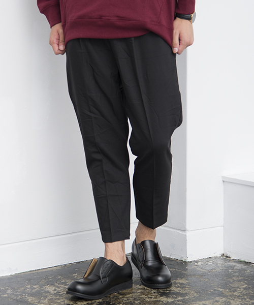 GGD SELECT(ジージーディー セレクト)の「GGD SELECT / TRイージーテーパード アンクルカット スラックスパンツ(スラックス・メンズ・チャコールグレー/ネイビー/ブルー/ベージュ/ブラック/ライトグレー・XL/L/M)」の2枚目の写真