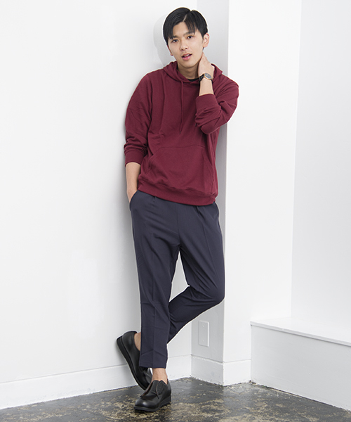 GGD SELECT(ジージーディー セレクト)の「GGD SELECT / TRイージーテーパード アンクルカット スラックスパンツ(スラックス・メンズ・チャコールグレー/ネイビー/ブルー/ベージュ/ブラック/ライトグレー・XL/L/M)」の13枚目の写真