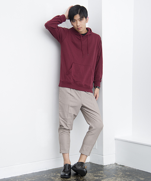 GGD SELECT(ジージーディー セレクト)の「GGD SELECT / TRイージーテーパード アンクルカット スラックスパンツ(スラックス・メンズ・チャコールグレー/ネイビー/ブルー/ベージュ/ブラック/ライトグレー・XL/L/M)」の10枚目の写真