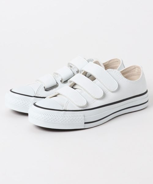 CONVERSE（コンバース）の「【CONVERS】22.5㎝～25.5㎝まで対応！ベルクロテープ★オールスターローカットスニーカーV-3 SL OX（スニーカー・レディース・ホワイト/ブラック・23/24/25/22/25.5/24.5/23.5/22.5）」の5枚目の写真