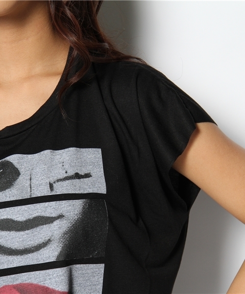 LOVE BOAT(ラブ・ボート)の「FIVE LIP Tシャツ(Tシャツ/カットソー・レディース・ホワイト系/ブラック系・FREE)」の7枚目の写真