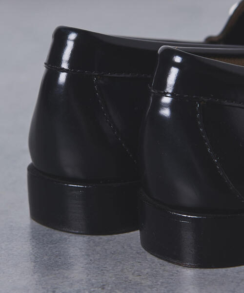 【美品】G.H.BASSジーエイチバス黒ブラックローファー ユナイテッドアローズ G.H.BASS ジーエイチバス ローファー モック ウィージャンズ 90