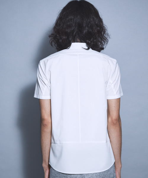 5351 POUR LES HOMMES（ゴーサンゴーイチプールオム）の「コンビネーション半袖シャツ（シャツ/ブラウス・メンズ・ホワイト/ネイビー/ブラック・44/46/48）」の6枚目の写真