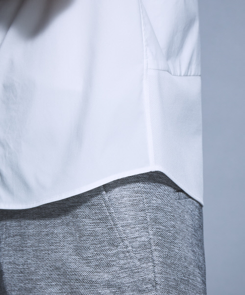 5351 POUR LES HOMMES（ゴーサンゴーイチプールオム）の「コンビネーション半袖シャツ（シャツ/ブラウス・メンズ・ホワイト/ネイビー/ブラック・44/46/48）」の10枚目の写真