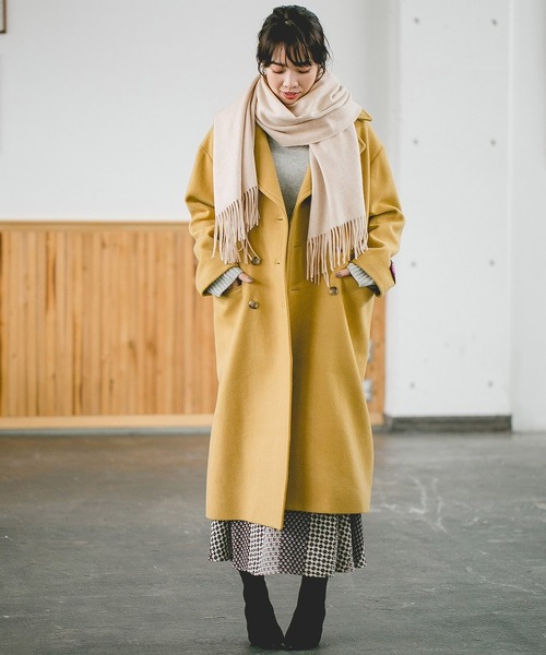 A part by（アパートバイ）の「カシミヤウールストール 800682（ストール/ショール・レディース・オフホワイト/ブラック/チャコールグレー/ライトグレー/レッド・FREE）」の14枚目の写真