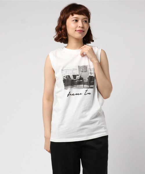 cepo（セポ）の「ノースリフォトプリントＴ（Tシャツ/カットソー・レディース・ブラック/オフホワイト・M）」の5枚目の写真