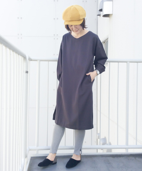 LBC（エルビーシー）の「サックワンピース（ワンピース・レディース・ブラック/オリーブ/ピンク・M/L）」の2枚目の写真