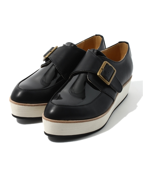 Another Edition（アナザーエディション）の「AE ThickSole Monk45（その他シューズ・レディース・ホワイト/ブラック・MEDIUM/SMALL/LARGE）」の2枚目の写真