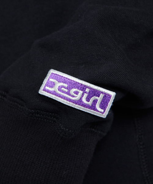 X-girl(エックスガール)の「SWEAT L/S TOP(スウェット・レディース・ブラック/アッシュグレー/レッド・1/2)」の4枚目の写真