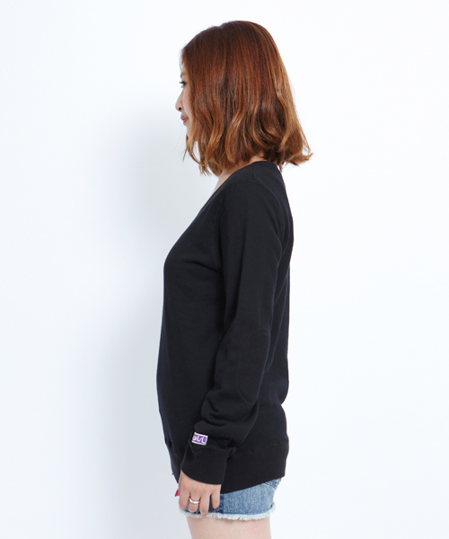 X-girl(エックスガール)の「SWEAT L/S TOP(スウェット・レディース・ブラック/アッシュグレー/レッド・1/2)」の7枚目の写真