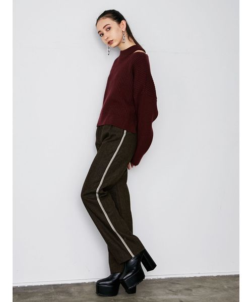 EMODA（エモダ）の「ラインベルトパンツ（その他パンツ・レディース・ブラウン/グレー/カーキ・SMALL/MEDIUM）」の16枚目の写真